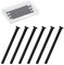 INCREWAY Door Hinge Pins, 6Pcs Residential Durable Modern Style Door Hinge Pins for Interior Door Security Replacement, Black, 9cm/3.54inch