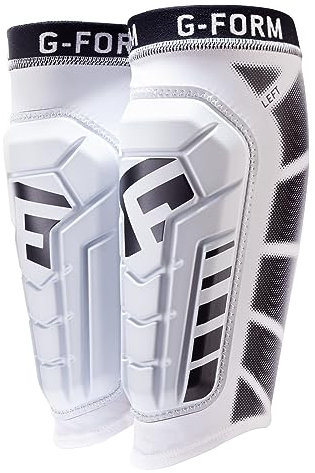 G-Form Pro-S Vento Fußball Schienbeinschoner - Fußball Schienbeinschützerhalter - Weiß, Erwachsene XL