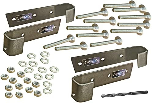 Y Anchor 2 Pack Heavy Duty Security hasp and Staple - shed Locks with Top, Side & Bottom Padlock Protection Unlike Normal Hasp and Staple Designs, Includes Bolts, Washers, Nuts and Drill bit.
