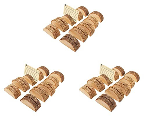 pistro 30 Stück Holz-Tischnummern Halter Kartenhalter Memo-Notizkarte