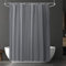 URAQT Duschvorhang, Anti-schimmel Wasserdicht Schnelltrocknend Duschvorhänge, Waschbar PEVA Shower Curtains 180x180 cm mit 12 Duschvorhangringen, Badewanne Shower Curtain mit Metall Knopfloch (Grau)