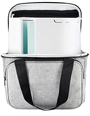 JOYSOG Dust Cover for Mug Heat Press Carrying Case, Portable Travel Tote Bag for Mug Heat Press Storage Organizer with Multiple Pockets(Size Approx 30 x 19.8 x 6.9cm)