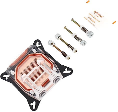 SOLUSTRE Gpu Wasserblock Kupferbasis Für Computerzubehör Hochleistungs Wasserkühlblock Mit Pom Abdeckung Für Moderne Gpus Effiziente Wärmeableitung Und Installieren Für