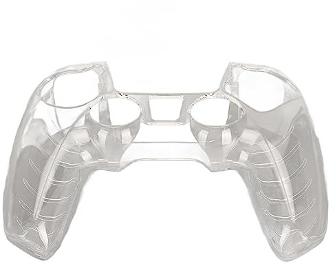 Game-Controller-Aufbewahrungshülle für PS5, Durchsichtige PC-Schutzhülle, Daumen-Silikonhülle, Mikrofaser-Innenschicht, PC-Schale, Daumen-Silikonhülle, Mikrofaser-Innenschicht,