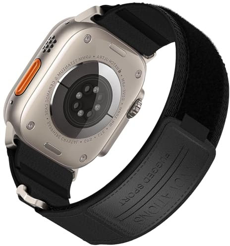 BIRDTOBR Cinturino Nylon Compatibile con Apple Watch Ultra 2/Ultra 49mm, Morbido Velcro Sport per iWatch 45mm 44mm 42mm, Serie 9 8 7 6 5 4 3 2 1 SE