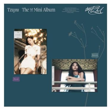 Tzuyu TWICE - abouTZU (1st Mini Album) CD+Pre-Order Gift+Folded Poster (2 ver. SET, + 2 Folded Posters)