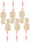 MUSISALY 6St Toilettenpapier Anhänger aus Holz Gedenkdekorationen Christbaumschmuck 2020 Dekoration Schlafzimmer Bedroom Decoration Weihnachtsschmuck Weihnachtsdekoration zum Aufhängen