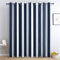 SZLYZM Vorhänge Blau Weiß Gestreift, Verdunkelungsvorhang 2er Set - Vorhang Blickdicht Nautisch Maritim Muster, Thermovorhang für Deko Wohnzimmer Schlafzimmer, Gardinen mit Ösen 260x140 cm (HxB)