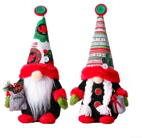 Gemütliche nordische Weihnachtsdekoration, Zwergzwerg aus weichem Faserstoff, Tischdekoration für Zuhause (B)