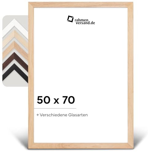 PANORAHMA BILDERRAHMEN Bilderrahmen 50x70 cm Holz Eiche Natur/Bilder Rahmen zum Aufhängen/Holzrahmen/Fotorahmen/Bilderrahmen zum aufhängen