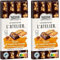 LES RECETTES DE L'ATELIER Nestlé Les Recettes de L'Atelier - Tablette Chocolat Noir Biscuit et Caramel aux Amandes - 170g (Lot de 2)