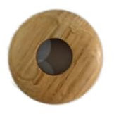 Generic Oak Radiator Pipe Cover x 2, 15mm, Push-Fit, Lacquered Finish
