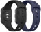 Yisica 2 Piezas Correa Compatible con Redmi Watch 3 Active Mujer Hombr, Pulsera de Repuesto de Silicona Suave para Redmi Watch 3 Active (Negro/Auzl)