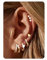 Chriscoco 6Paar Gold Ohrringe Damen 14 Karat Vergoldet Ohrstecker Gold Ohrstecker Silber Ohrringe Set Creolen Ohrringe Stecker für Mehrere Ohrlöcher