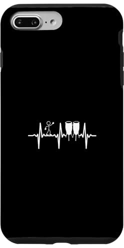 Custodia per iPhone 7 Plus/8 Plus Divertente suonatore di conga con batteria Conga Heartbeat