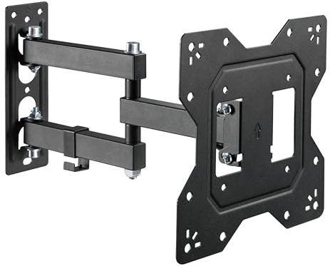 KIVI Motion-223 TV-Wandhalterung – für 27–43 Zoll, VESA 75x75–200x200, neig- & schwenkbar, max. 30 kg, Wandabstand 56–378 mm, mit Kabelmanagement