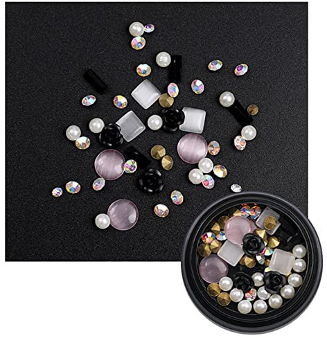 Set di ciondoli a forma di fiore con piccole rose in resina, con retro piatto, per ragazze