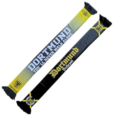 Polyesterschal Dortmund - You'll never walk alone, Fussball, schwarz-gelb, 1909, Fanschal