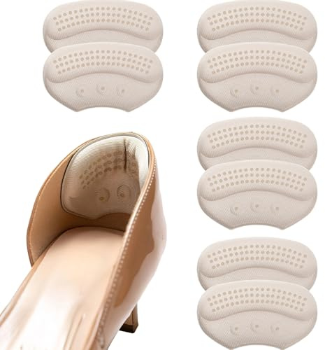 4 Pair Heel Grips & Heel Protector,Soft Shoe Inserts for Too Big Shoes, Anti-Slip Heel Cushion for Pain Relief Rubbing & Blister Prevention (4 Pair style13)
