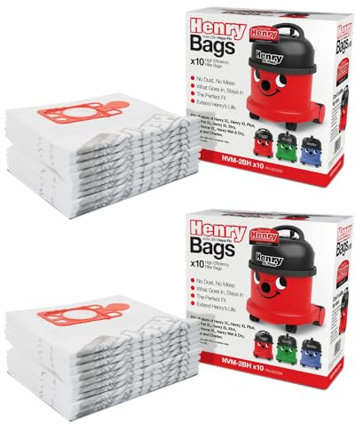 Henry XL Genuine NVM-2BH HepaFlo Vacuum Bags, Pack of 20