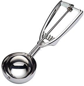 KitchenCraft Mechanical Stainless Steel Cookie / Ice Cream Scoop, 6.2 cm (2.5”), Silver