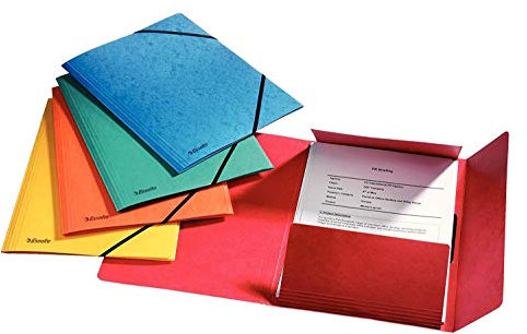 Esselte 15523 Eckspannermappe Rainbow, Bundle, A4, 5 Stück, sortiert