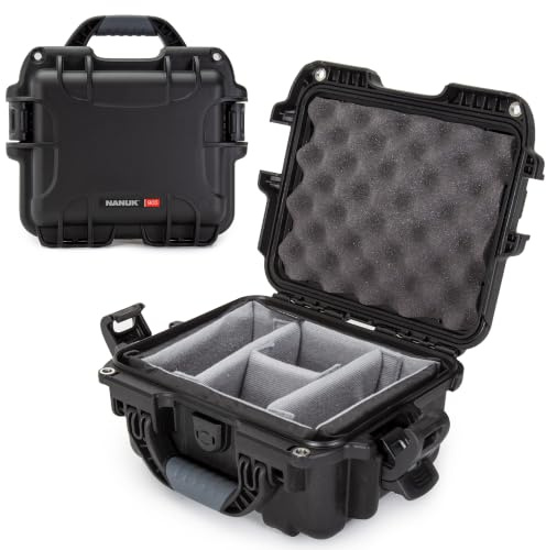 Nanuk 905 Wasserdichter Hartschalenkoffer Mit Gepolsterten Trennwänden - Schwarz