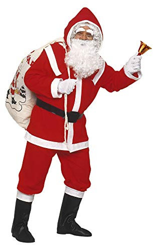 W WIDMANN MILANO Party Fashion 1535D - Kostüm Luxus Weihnachtsmann, Santa Claus, Nikolaus, Bart, Weihnachten, Faschingskostüme