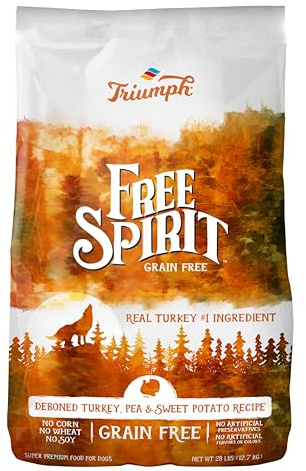 Triumph Grain-Free Turkey, Pea and Sweet Potato Dog Food, 26 Lb. Bag