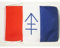 AZ FLAG - Drapeau République Libre du Vercors - 45x30 cm - Pavillon France - Résistance Française 100% Polyester Avec Deux Cordelettes - 20g