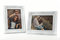 levandeo 2er Set Bilderrahmen Weiß für je 1 Foto 10x15 cm - Barock Antik nostalgisch Nostalgie Landhaus - Fotogalerie Fotorahmen Fotoaufsteller Einzelrahmen