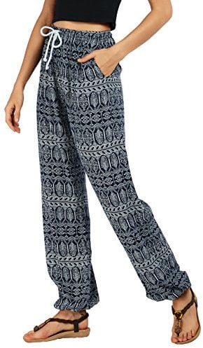 Urban GoCo Damen Haremshose Boho Hippie Hose (M, #2)