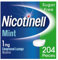 Nicotinell Mint Lozenge 1mg (204 Lozenges), Stop Smoking Aid, Sugar Free Nicotine Lozenges, Fresh Mint Flavour, 1mg Regular Strength for Light Smokers, Quit Smoking Aid