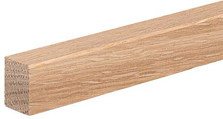 Vorsatzleiste Deck- Abschluss- Sockelleiste Eiche ROH 20x15x2300mm [SPARPAKET] (5 Stück (11,5lfm))