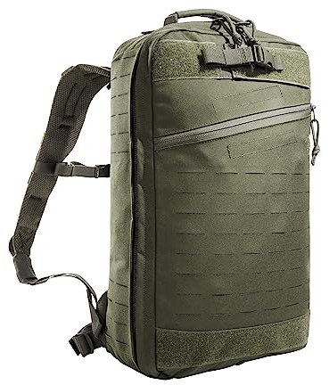 Tasmanian Tiger TT Medic Assault Pack MKII L Taktischer Erste Hilfe Einsatz Rucksack Leer für Notfall Reisen Camping Wandern Radfahren Outdoor (Oliv)