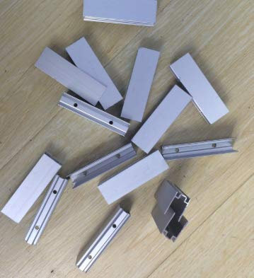 XUNATA LED Neon Aluminium Befestigungsclips 10pcs + 20 Schrauben Halterung Strip Schelle Befestigungsclip (Aluminium, 10MM)