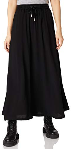 Urban Classics Ladies' Viscose Midi Mujer Falda Larga Negro M 100% Viscosa