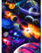 Zariocy 5D Diamond Painting Set Planet, Diamant Painting Bilder Weltraum Adult Runder Vollbohrer Diamant Stickerei Gemälde Kunsthandwerk Für Zuhause Wanddekoration 30x40 Cm