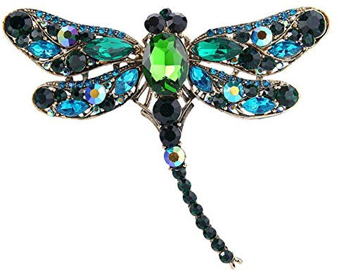 Airlove Strass Brosche Kristall Libelle Brosche Pin für Frauen Schmuck Outfits Dekoration