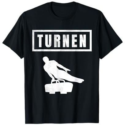 Männerturnen Turner turnt am Pauschenpferd - Jungs turnen T-Shirt