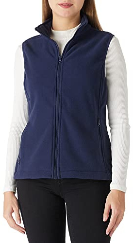 Outdoor Ventures Gilet in pile da donna, morbido, senza maniche, con tasche con cerniera, per la primavera, l'autunno | Gilet leggero da donna, antivento, in pile, con 4 tasche, per corsa, ciclismo, escursionismo, golf, sport