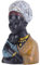 Home Decor Afrikanische Kunst Skulpturen, afrikanische Frau und Sohn Statue, Schwarze Statuen afrikanische Frau Büste Statue, geeignet für Wohnzimmer Desktop Zimmer Bücherregal Eingang Dekor