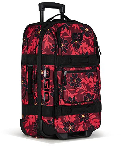 OGIO 2023 Layover Bag, Rote Blumenparty, Layover Reisetasche