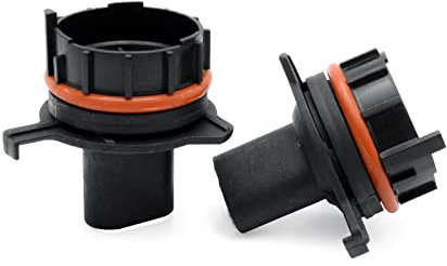 njssjd 2 x H7 HID Leuchtmittel-Adapter Sockel Halter H7 Xenon Birne Base Befestigungsclips für 1996–2000 B/MW 5 Serie E39 2000–2003 B/MW X5 E53 Pre-LCI