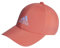 adidas Unisex Embroidered Logo Lightweight Baseball Cap, Preloved Scarlet/White, XXS