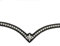 Leone Equipment Stirnriemen Pferd Glitzer in Geschenkbox (Cob/Vollblut, Silber Steine/Braunes Leder)