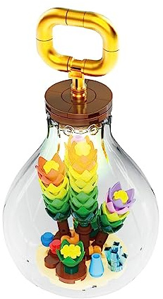 NOOLY 127 Stück Blumen Bausteine Set Für Innen- Und Außendekoration KLJMH-02 (Weißer Mondschatten)