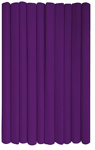 Interdruk - Crepe Paper Rolls for Kids, DIY and Decorations - Pack of 10 Reels (50cm x 200cm, 28g/m2) - 13 Purple