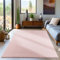 Carpetsale24 Teppich Wohnzimmer Einfarbig Moderne Design Rosa 240 x 340 cm - Rutschfest Kurzflor für Schlafzimmer Extra Weich und Flauschig - Waschbar Esszimmer Küche