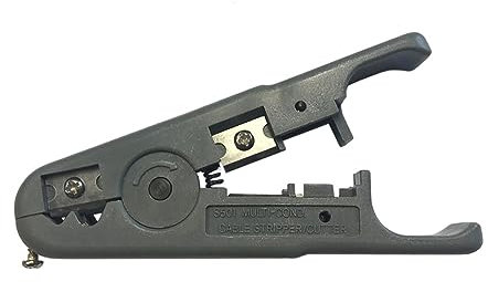 PremiumX Abisolierer HT-S501A Abisolierwerkzeug Koaxial-Kabel Netzwerkkabel Rundkabel Flachkabel bis 9,5mm Werkzeug Entmanteler